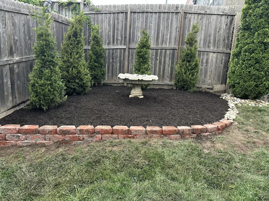 Hand-selected trees and shrubs planted in a Kansas City landscape